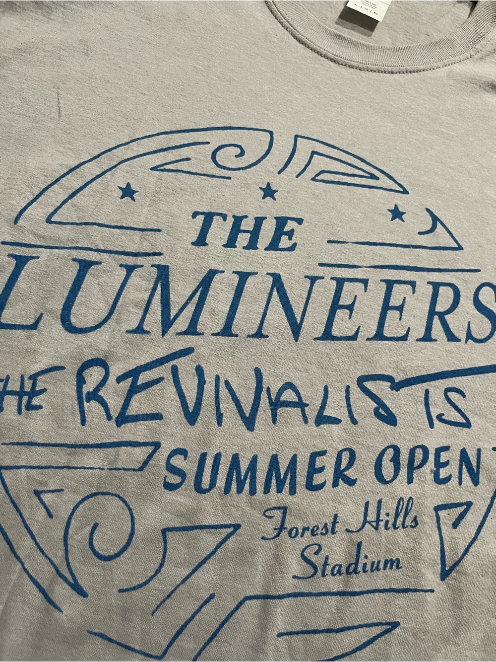 🎸 '19 The Lumineers & The Revivalists Queens NY Summer Forest Hills Unworn Tee - Picture 5 of 13